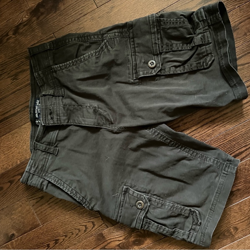 American Eagle Outfitters Dark Gray Cargo Shorts